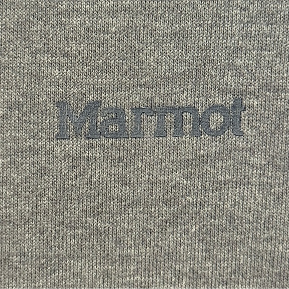 Marmot Mountain Peaks Graphic Crewneck Sweatshirt Gray Medium Mens Hiking Comfy - Picture 5 of 10